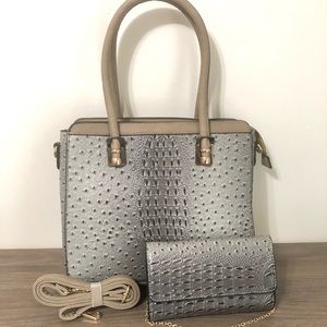 Satchel and Clutch set